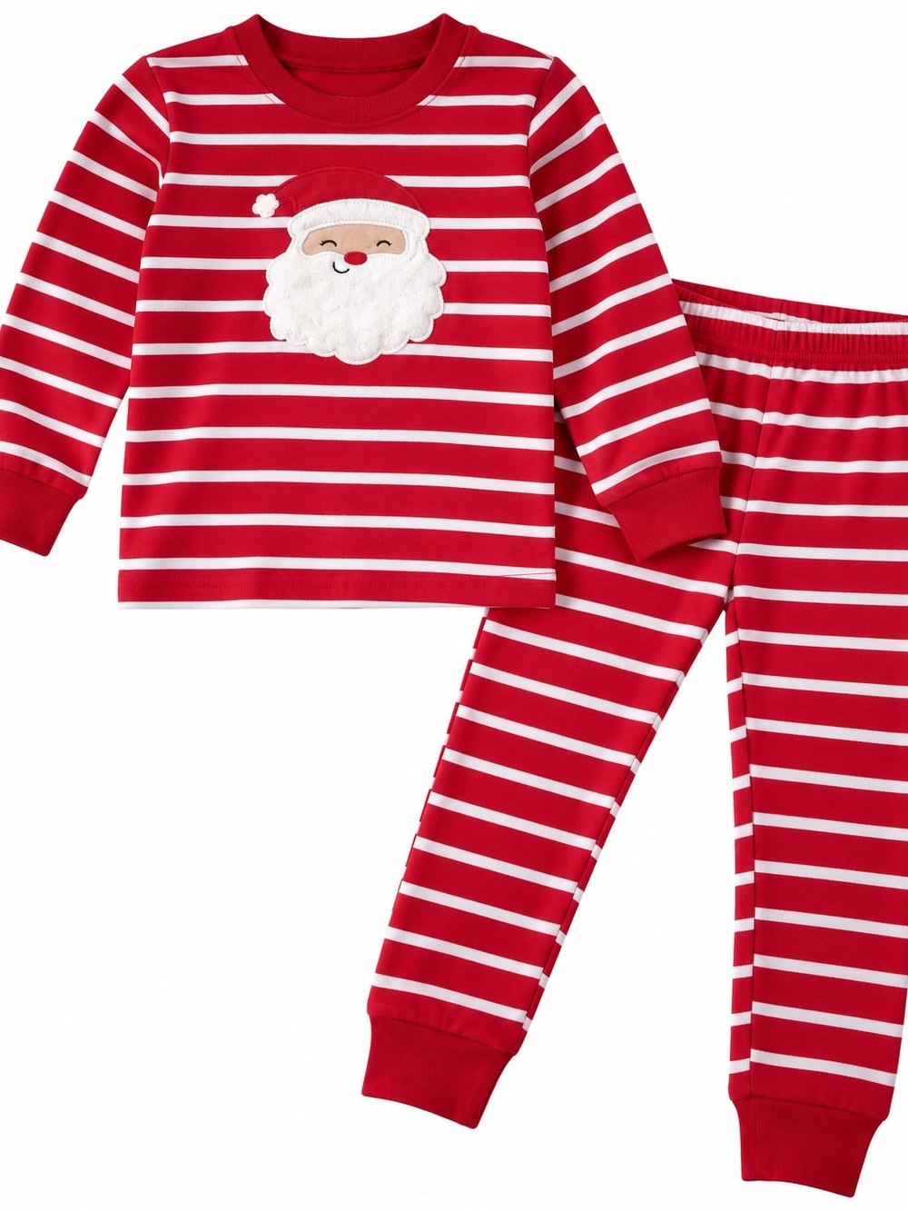 Carter’s Child of Mine 2T Santa Christmas Pajama Set Red Striped 🎄